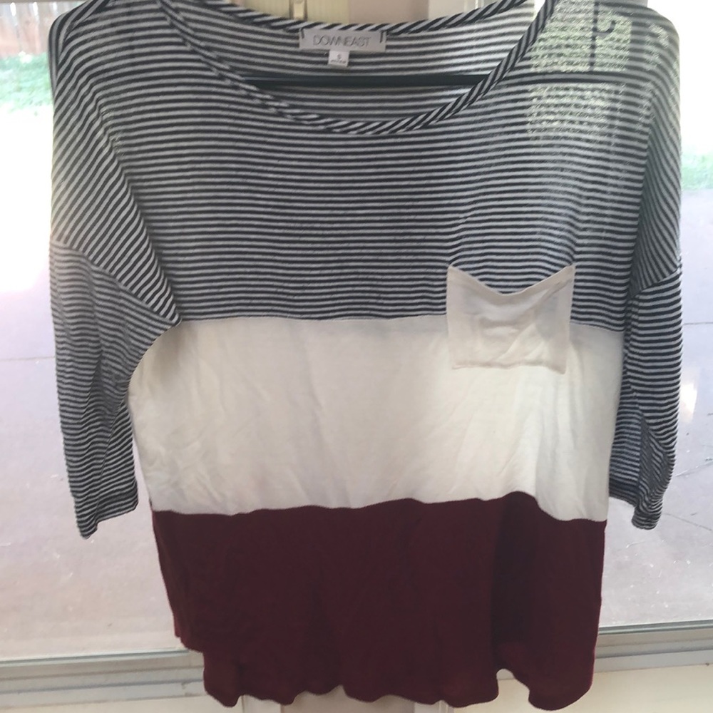 3 striped shirts + 1 free shirt from Maurices